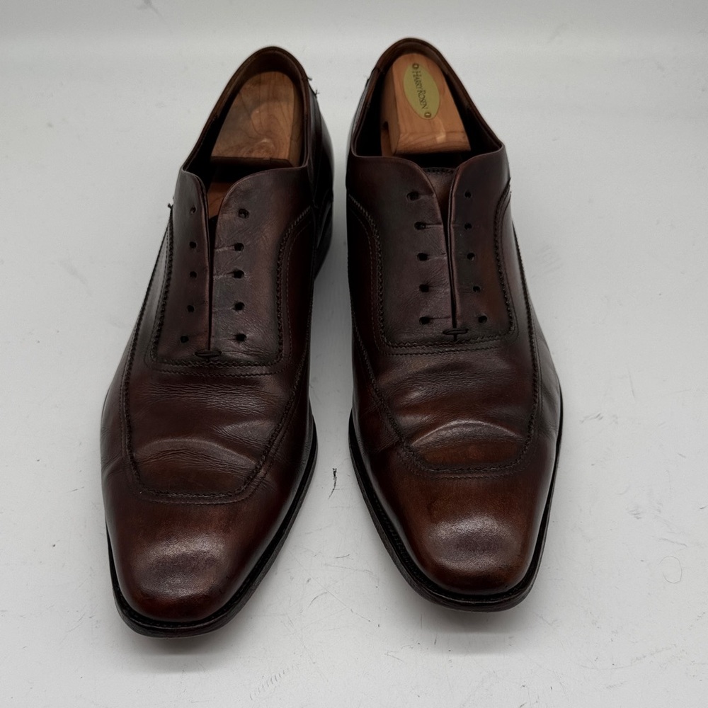 Salvatore Ferragamo brown leather shoes 10 1/2 EE